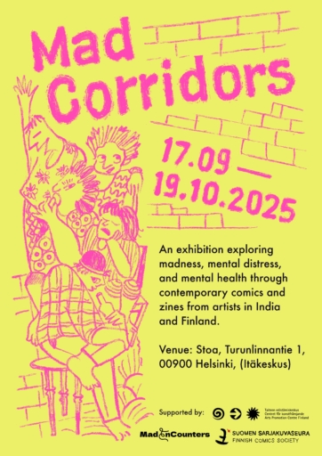 Mad Corridors: Intialaisia nykysarjakuvia ja zinejä hulluudesta